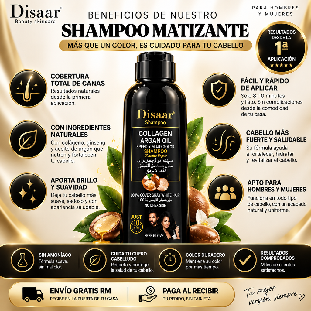 🖤 GrayCover™ | Shampoo Cubre Canas Pro-ORIGINAL/ 30 Aplicaciones