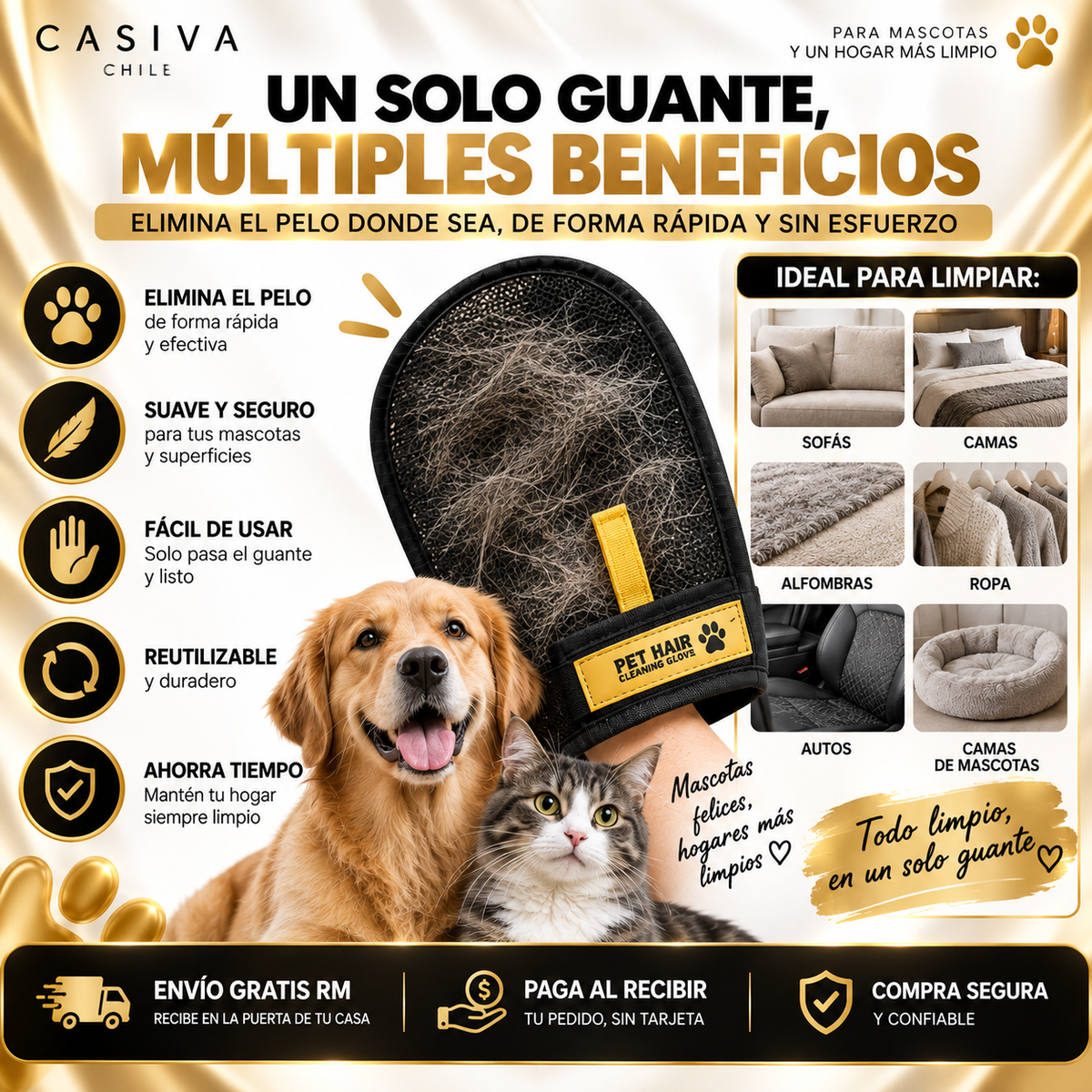 🐾 FurClean™ | Guante Quita Pelos Viral de TikTok- ORIGINAL