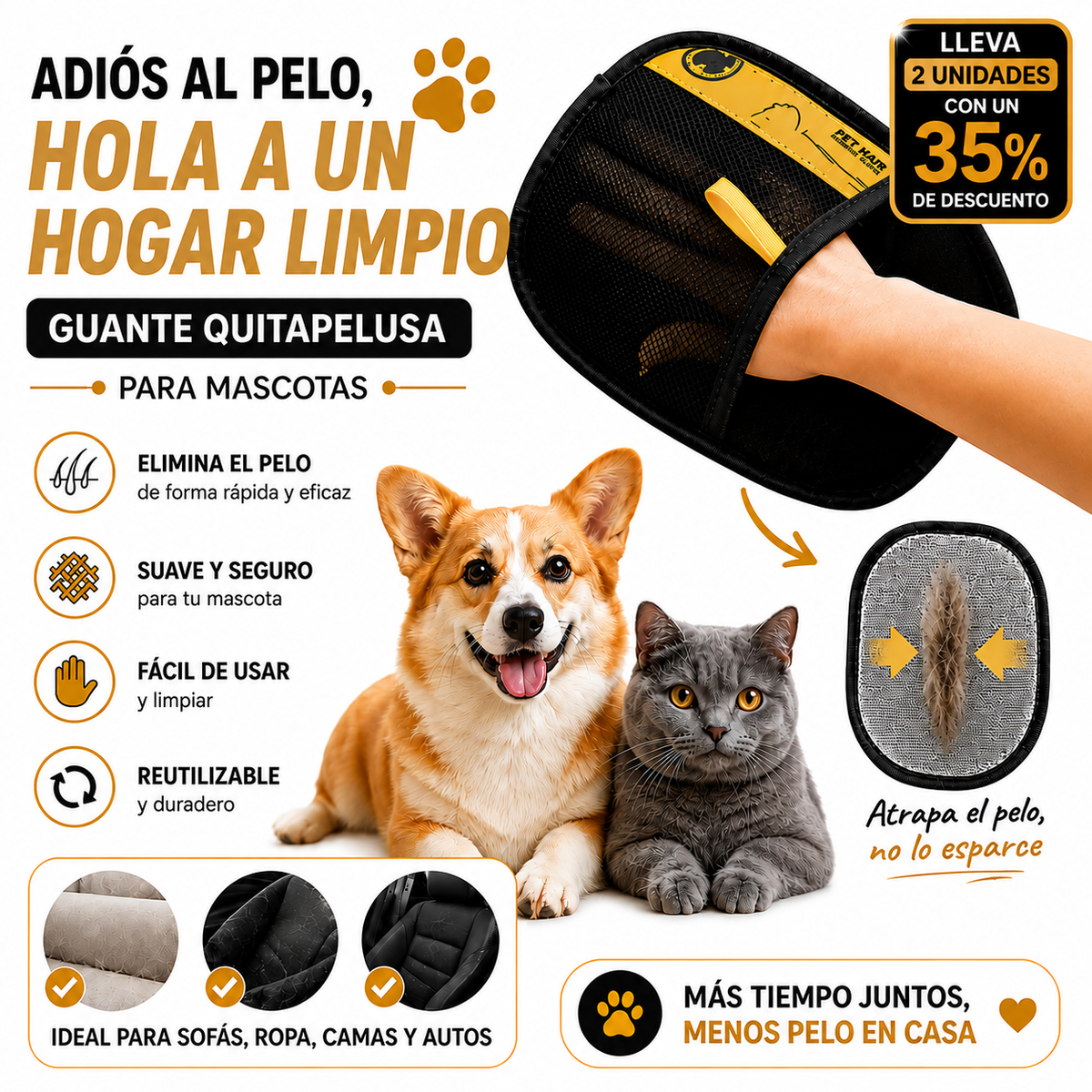 🐾 FurClean™ | Guante Quita Pelos Viral de TikTok- ORIGINAL